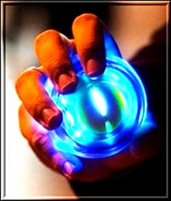 powerball blue light met 6 leds